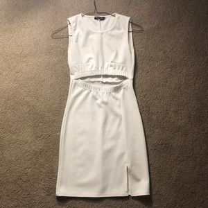 White bodycon dress from Nasty Gal